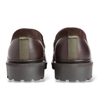 Barbour Braune Croxton Mokassins aus Leder