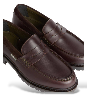 Barbour Braune Croxton Mokassins aus Leder