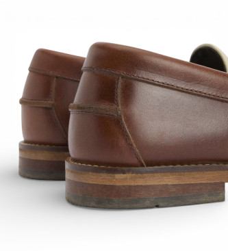 Barbour Bruine Jen Leren Mocassins