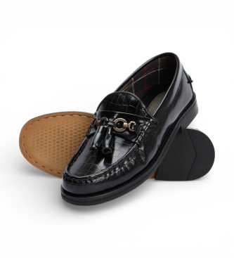 Barbour Jen Leather Moccasins black