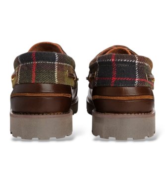 Barbour Brown Leather Deck Shoes