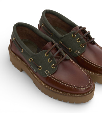 Barbour N�uticos de Piel Darras marr�n, verde