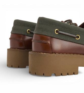 Barbour N�uticos de Piel Darras marr�n, verde