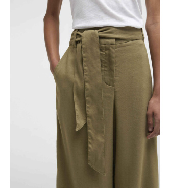 Barbour Pantal�n de lino Rowane verde