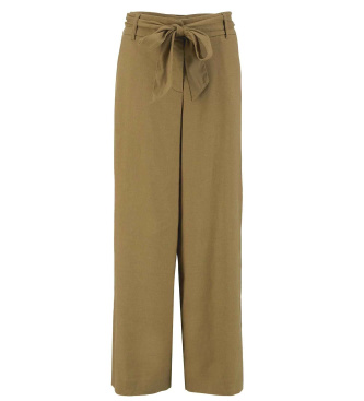 Barbour Pantal�n de lino Rowane verde