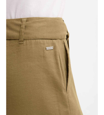 Barbour Pantal�n de lino Rowane verde