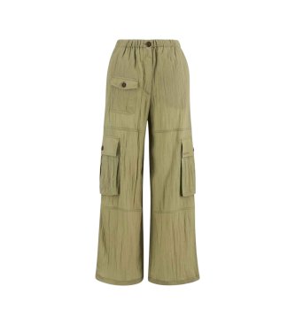 Barbour Pantalón de lino Rowane verde