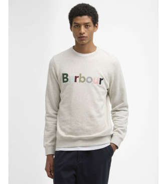 Barbour Sudadera con logotipo de piqu� beige