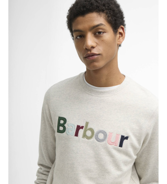 Barbour Sudadera con logotipo de piqu� beige