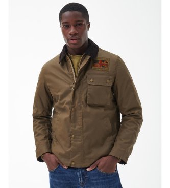 Barbour Jaqueta Workers Wax castanha