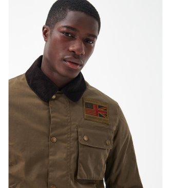 Barbour Jaqueta Workers Wax castanha