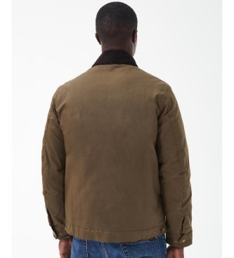 Barbour Jaqueta Workers Wax castanha