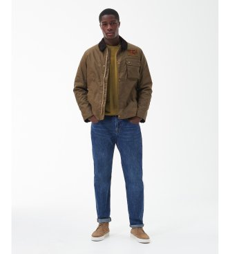 Barbour Jaqueta Workers Wax castanha