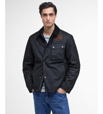 Barbour Chaqueta Workers Wax negro