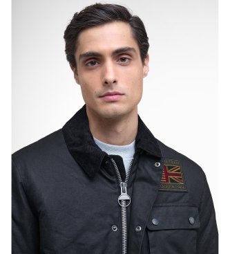 Barbour Chaqueta Workers Wax negro