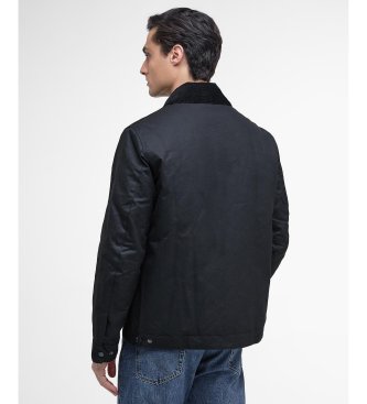 Barbour Chaqueta Workers Wax negro