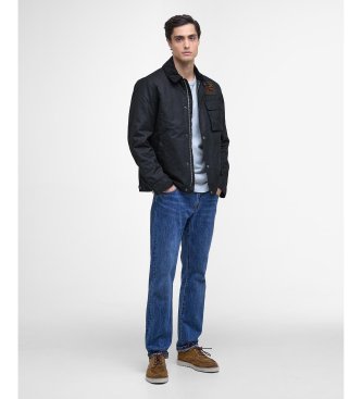 Barbour Chaqueta Workers Wax negro
