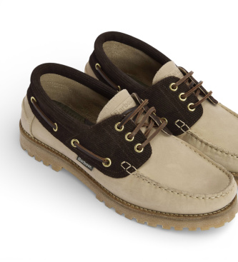 Barbour Leren dekschoenen bruin, beige 