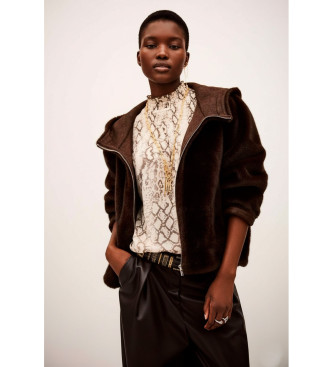 BA&SH Chocolate Pandy Coat