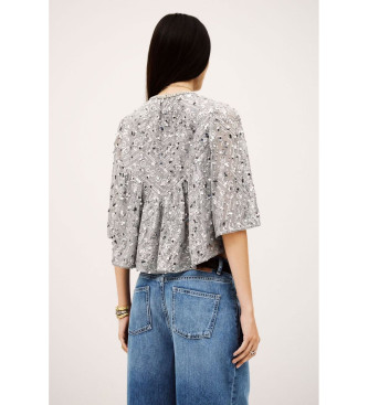 BA&SH Blouse Cara argent
