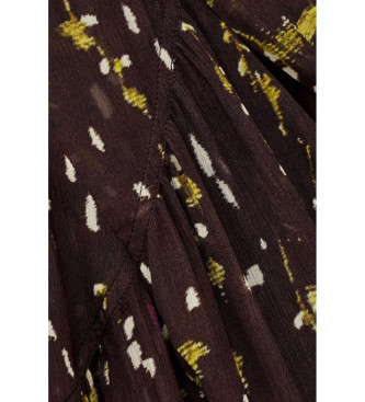 BA&SH Chemisier brun Kamala