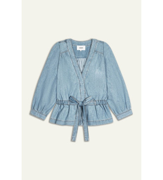BA&SH Blusa Lavina azul