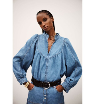 BA&SH Chemisier Lay bleu