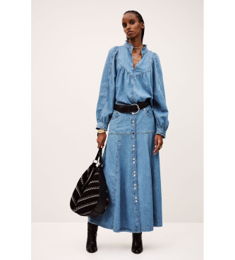 BA&SH Chemisier Lay bleu