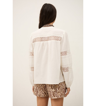 BA&SH Blusa Nami beige