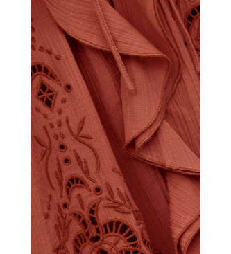 BA&SH Blus Omar orange