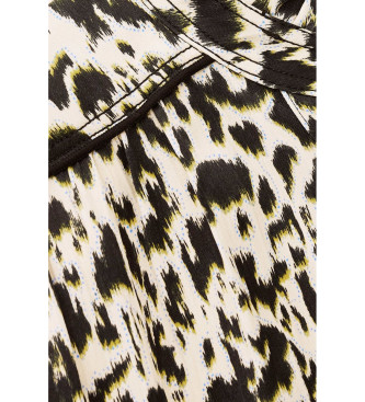 BA&SH Blusa Pia estampado animalprint