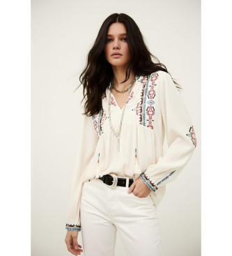 BA&SH Blusa Tilt blanco roto