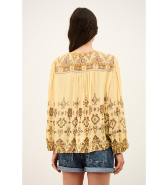 BA&SH Zato yellow blouse
