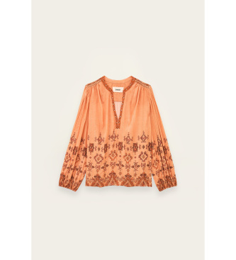 BA&SH Zato orange blouse