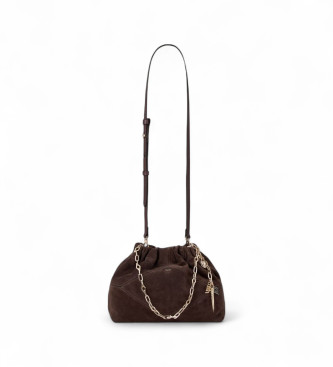 BA&SH Borsa in pelle color cioccolato June