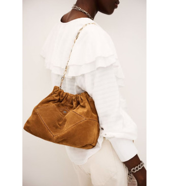 BA&SH Borsa in pelle marrone June