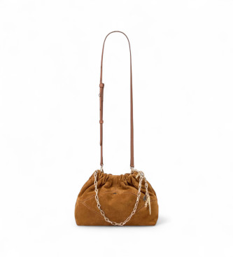 BA&SH Borsa in pelle marrone June
