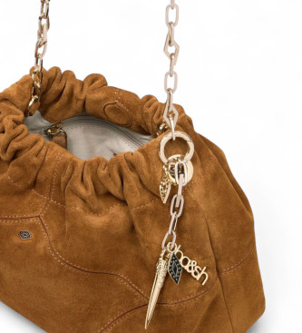 BA&SH Borsa in pelle marrone June