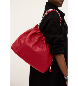 BA&SH June rdeča usnjena torba