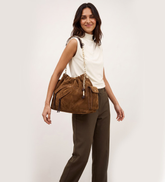 BA&SH Bolso Mediano June marrón