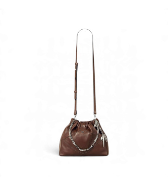 BA&SH Sac Mini Nappa June Tote marron