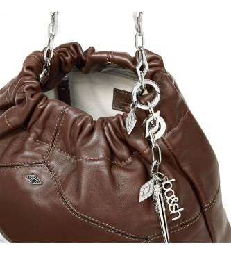 BA&SH Sac Mini Nappa June Tote marron