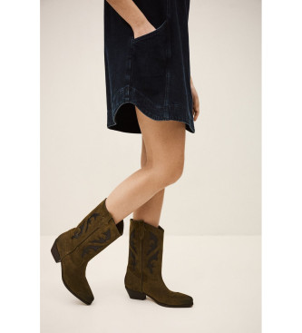 BA&SH Botas de Piel Curtis marr�n
