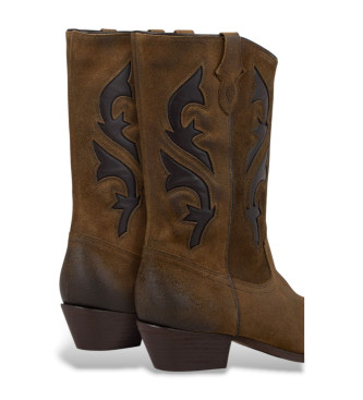 BA&SH Botas de Piel Curtis marr�n
