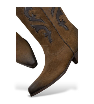 BA&SH Botas de Piel Curtis marr�n