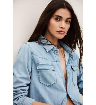 BA&SH Camisa Adali azul