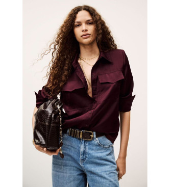 BA&SH Chemise Canoli marron