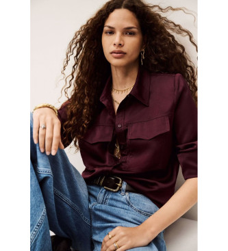 BA&SH Chemise Canoli marron