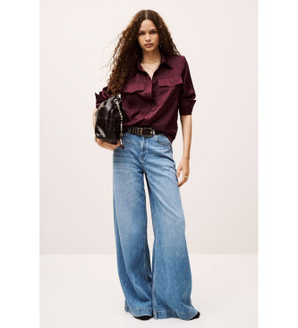 BA&SH Chemise Canoli marron