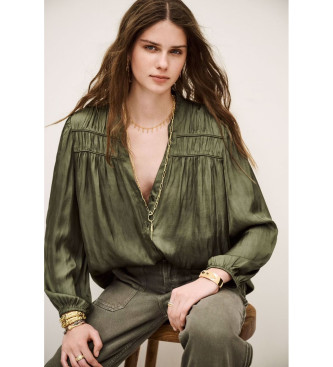 BA&SH Chemise verte Cessia